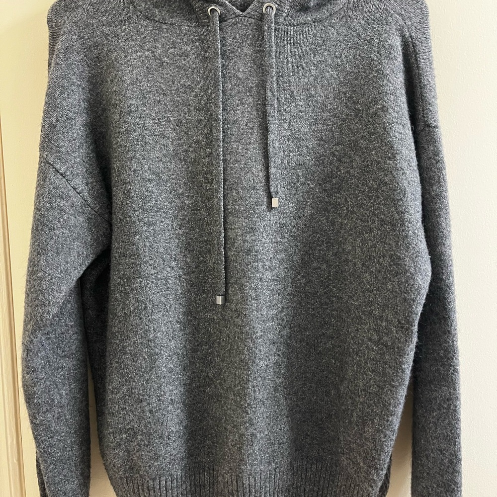 Heather Gray Hooded Sweater